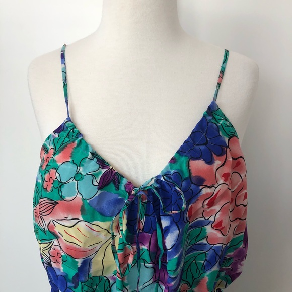 What Comes Around Goes Around Floral Shorts Romper - Picture 3 of 9